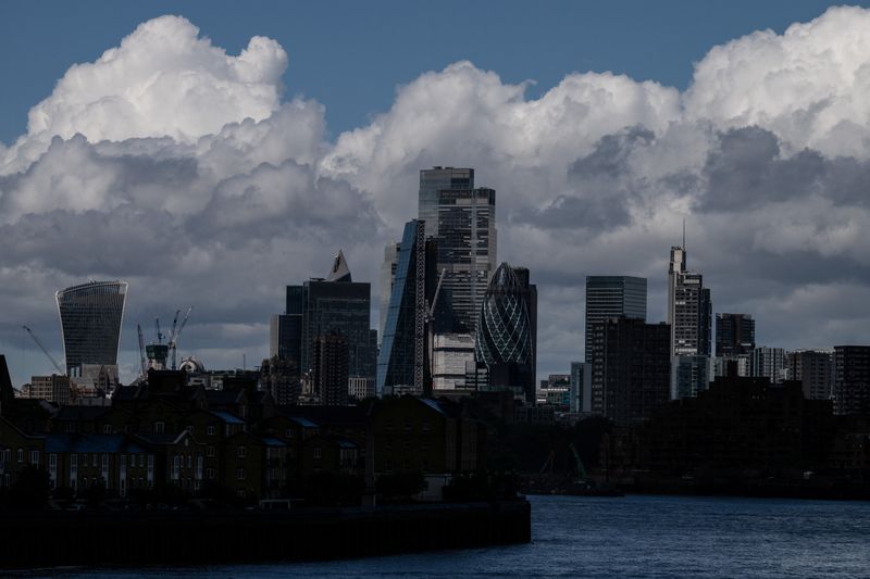 The city of London skyline as seen from Canary Wharf in London, Britain, June 9, 2026. REUTERS/Chris J. Ratcliffe