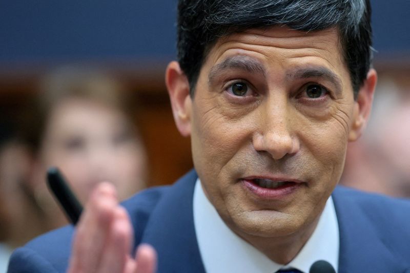FILE PHOTO: U.S. Federal Reserve Chair Kevin Warsh testifies before the House Financial Services Committee on Capitol Hill in Washington, D.C., U.S., July 14, 2026. REUTERS/Jonathan Ernst/File Photo