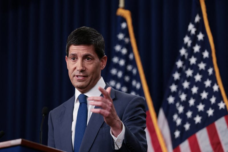 U.S. Federal Reserve Chairman Kevin Warsh holds a press conference following a two-day meeting of the Federal Open Market Committee (FOMC), as the Federal Reserve holds interest rates steady, at the Federal Reserve, in Washington, D.C., U.S. July 29, 2026. REUTERS/Evelyn Hockstein