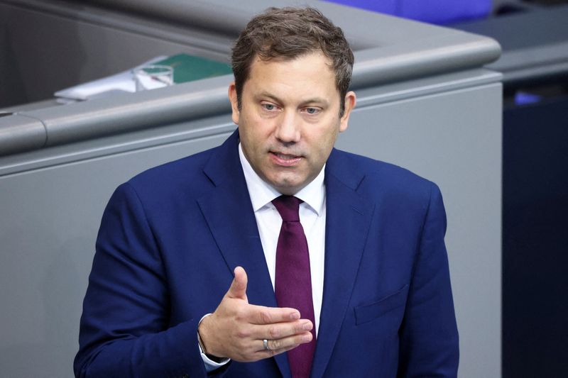 German Vice Chancellor and Finance Minister Lars Klingbeil speaks during the 2026 budget debate of the German lower house of parliament, the Bundestag, in Berlin, Germany, September 23, 2025. REUTERS/Liesa Johannssen