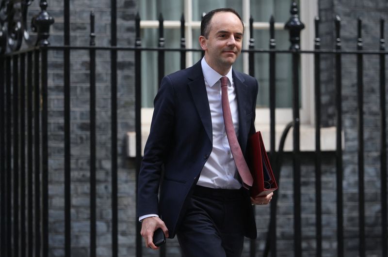 British Chief Secretary to the Treasury James Murray leaves following a cabinet meeting at 10 Downing Street, in London, Britain, September 9, 2025. REUTERS/Toby Melville