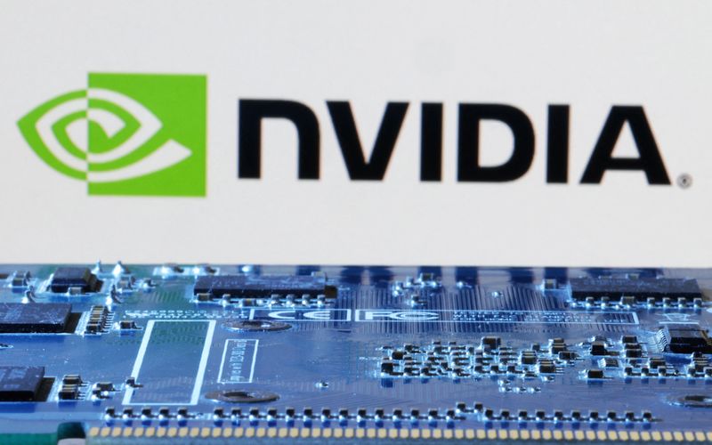 NVIDIA logo is seen near computer motherboard in this illustration taken January 8, 2024. REUTERS/Dado Ruvic/Illustration