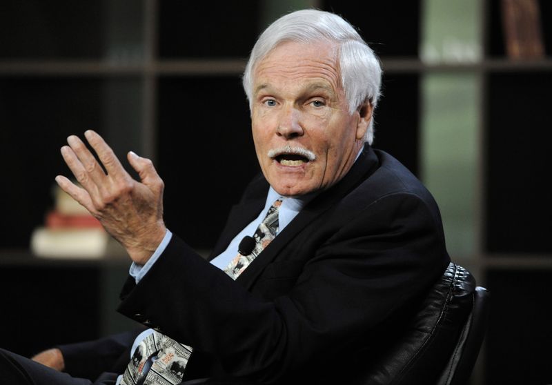 Turner Enterprises Inc. Chairman Ted Turner participates in the "Ted Turner and T. Boone Pickens on America's Energy Future" panel at the 2010 Milken Institute Global Conference in Beverly Hills, California April 26, 2010. REUTERS/Phil McCarten/File Photo