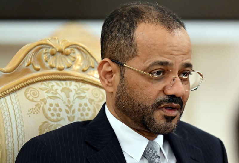 FILE PHOTO: Oman's Foreign Minister Sayyid Badr bin Hamad bin Hamood Albusaidi attends a meeting with Russia's Foreign Minister Sergei Lavrov in Moscow, Russia July 11, 2023. Natalia Kolesnikova/Pool via REUTERS/File Photo