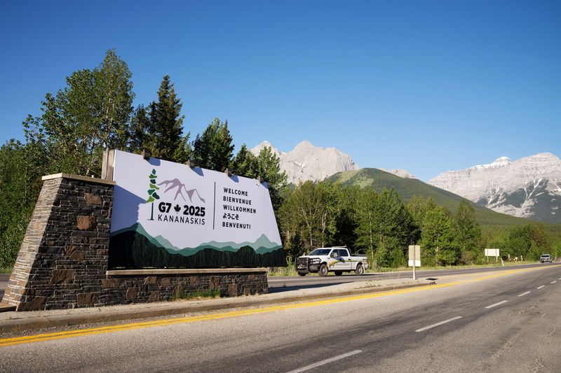 FILE PHOTO: Fish and Wildlife officers patrol the area in Kananaskis Country, where the leaders of the G7 will meet from June 15 to 17, 2025 in Alberta, Canada, June 9, 2025. REUTERS/Todd Korol/ File Photo