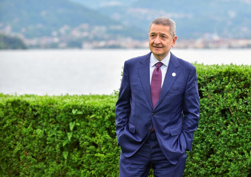 FILE PHOTO: Bank of Italy Governor Fabio Panetta attends the G7 Finance Ministers and Central Bank Governors' Meeting in Stresa, Italy May 24, 2024. REUTERS/Massimo Pinca/File Photo