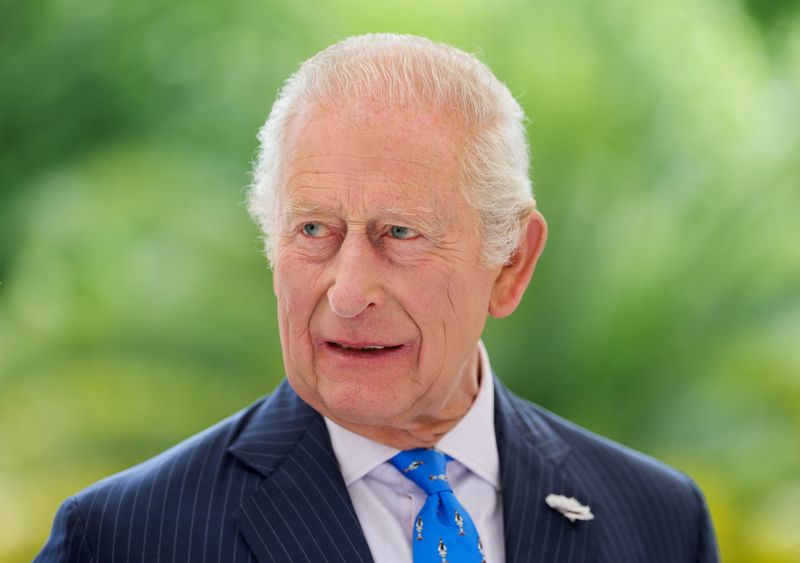 Britain's King Charles attends a nature and finance reception at Lancaster House in London, Britain, June 25, 2025. Chris Jackson/Pool via REUTERS