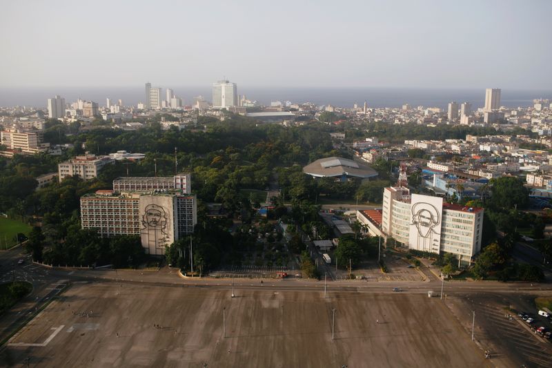 FILE PHOTO: A general view shows the Plaza de la Revolucion in Havana, Cuba August 10, 2018. Picture taken August 10, 2018. REUTERS/Tomas Bravo/File Photo