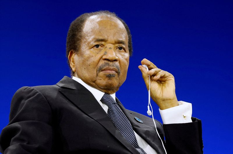 FILE PHOTO: Cameroon President Paul Biya attends the Paris Peace Forum, France, November 12, 2019.   REUTERS/Charles Platiau/File Photo/File Photo