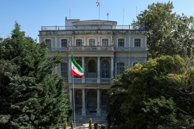 General view of the Iranian Consulate where Iran holds nuclear talks with so-called E3 group of France, Britain and Germany, in Istanbul, Turkey, July 25, 2025. REUTERS/Dilara Senkaya