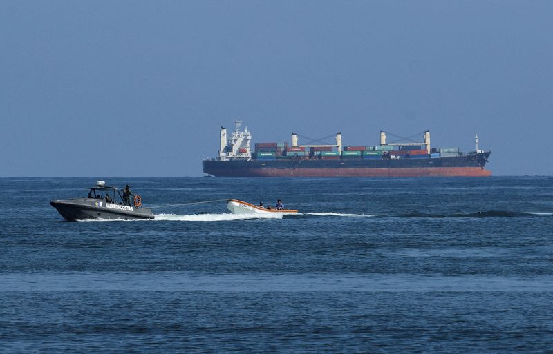 FILE PHOTO: A coast guard boat of the Venezuelan Navy operates off the Caribbean coast amid heightened tensions with the U.S., in Puerto Cabello, Venezuela, September 11, 2025. REUTERS/Juan Carlos Hernandez/File Photo/File Photo