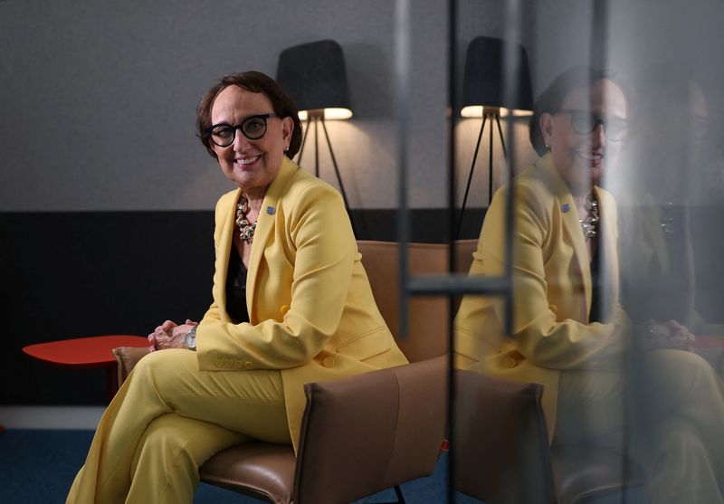 Rebeca Grynspan, former Vice President of Costa Rica, and Secretary-General of UN Trade and Development (UNCTAD), poses for a portrait during an interview with Reuters in London, Britain, December 2, 2025. REUTERS/Isabel Infantes