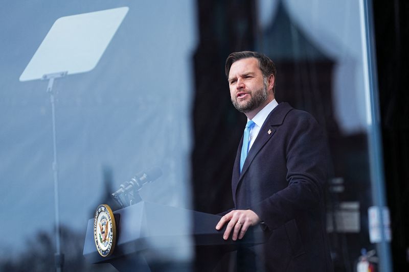 U.S. Vice President JD Vance speaks during the annual "March for Life" in Washington, D.C., U.S., January 23, 2026. REUTERS/Aaron Schwartz