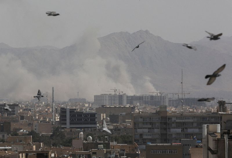 Smoke rises following an explosion, after Israel and the U.S. launched strikes on Iran, in Tehran, Iran, February 28, 2026. Majid Asgaripour/WANA (West Asia News Agency) via REUTERS