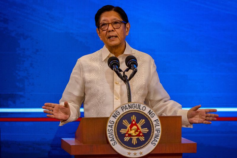 Philippine President Ferdinand Marcos Jr. speaks during a press conference after declaring a state of national emergency amid rising fuel prices due to the ongoing conflict in the Middle East, at Malacanang Palace in Manila, Philippines, March 25, 2026. Ezra Acayan/Pool via REUTERS