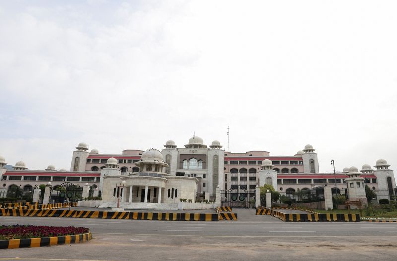 The Prime Minister's House building, as delegations from the United States and Iran are expected to hold high-stakes talks, in Islamabad, Pakistan, April 11, 2026. REUTERS/Akhtar Soomro
