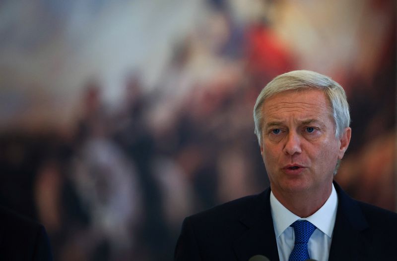 Chile's President Jose Antonio Kast attends a press conference at the Chilean embassy in Buenos Aires, Argentina April 6, 2026. REUTERS/Agustin Marcarian