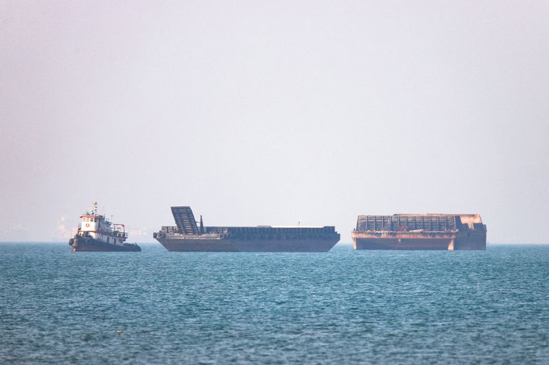 Vessels in the Strait of Hormuz near Bandar Abbas, Iran, May 4, 2026. Amirhosein Khorgooi/ISNA/WANA (West Asia News Agency) via REUTERS