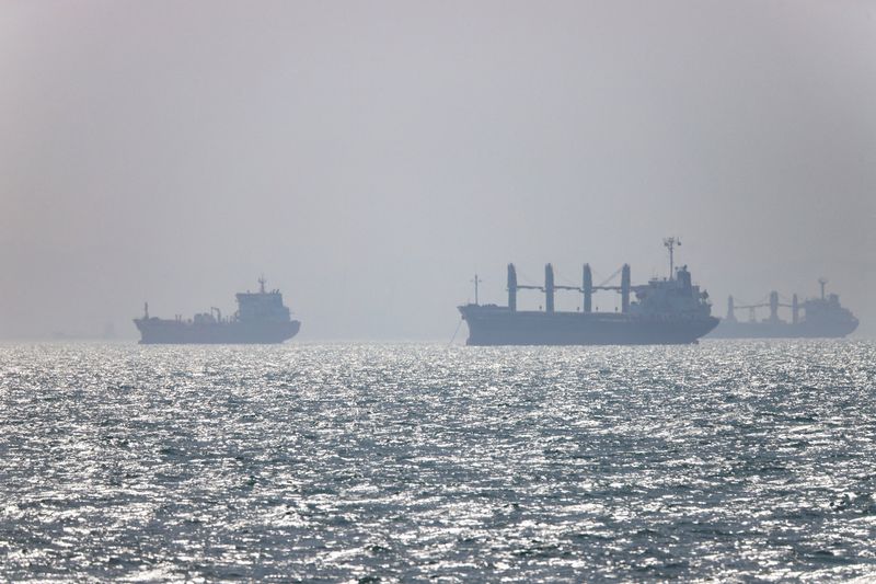 Vessels in the Strait of Hormuz near Bandar Abbas, Iran, May 4, 2026. Amirhosein Khorgooi/ISNA/WANA (West Asia News Agency) via REUTERS/File Photo