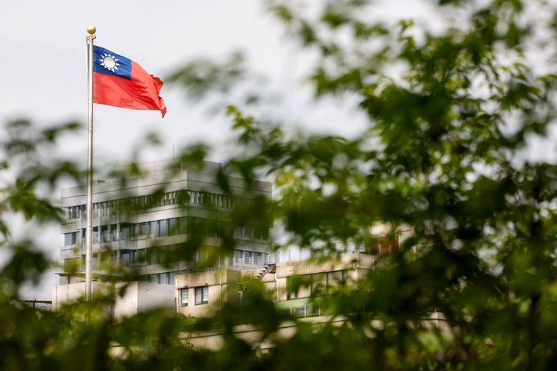 A Taiwan flag flutters in Taipei, Taiwan, May 12, 2026. REUTERS/Ann Wang