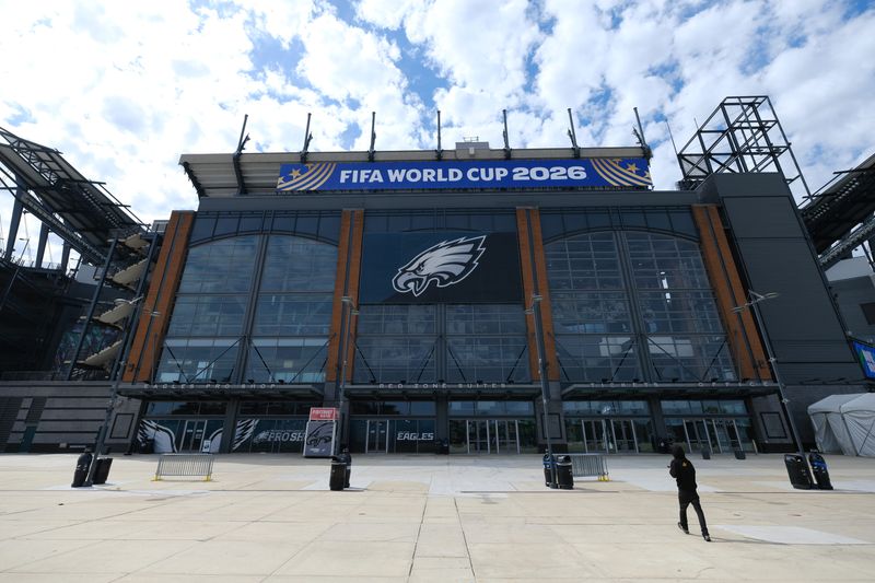May 13, 2026; Philadelphia, Pennsylvania, USA; A general view of the stadium during a media day ahead of the 2026 FIFA World Cup at Lincoln Financial Field. Kyle Ross-Imagn Images