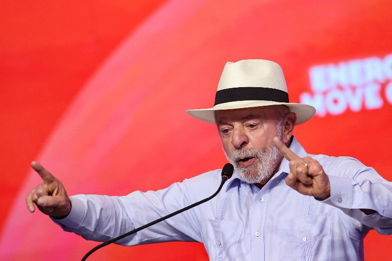 Brazil's President Luiz Inacio Lula da Silva speaks during the event "Feel the Energy: Investments in Energy and Improvements to the Luz Para Todos program" in Brasilia, Brazil, May 8, 2026. REUTERS/Adriano Machado