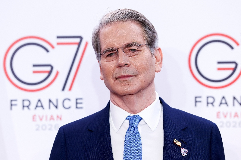 U.S. Treasury Secretary Scott Bessent poses for a photo ahead of a G7 finance ministers and central bank governors meeting in Paris, France, May 18, 2026. REUTERS/Tom Nicholson