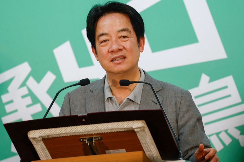 Taiwan President Lai Ching-te speaks at an event to mark the 40th anniversary of the founding of the Democratic Progressive Party in Taipei, Taiwan May 17, 2026. REUTERS/Ann Wang