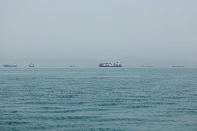 Vessels in the Strait of Hormuz, Iran, May 22, 2026. Majid Asgaripour/WANA (West Asia News Agency) via REUTERS
