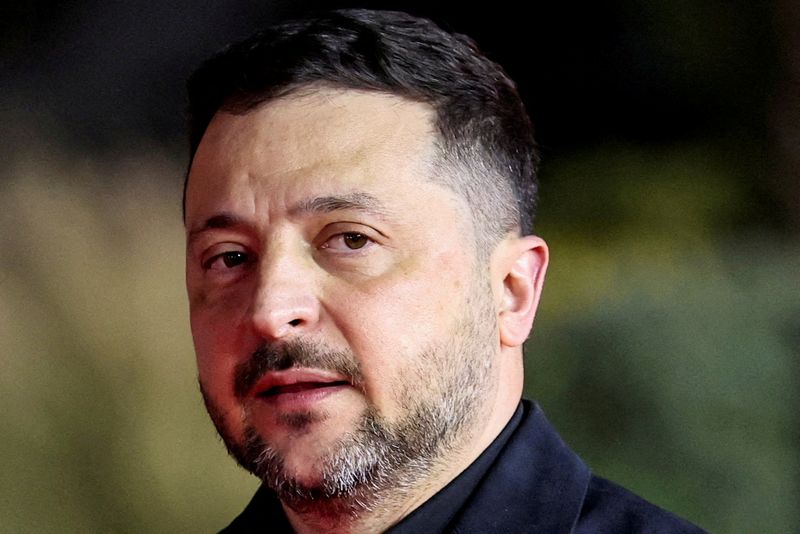FILE PHOTO: Ukrainian President Volodymyr Zelenskiy arrives to attend an informal European leaders' summit in Ayia Napa, Cyprus April 23, 2026. REUTERS/Yiannis Kourtoglou/File Photo
