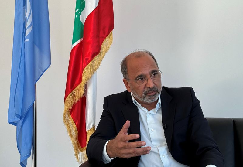 Imran Riza, UN Resident and Humanitarian Coordinator, attends an interview with Reuters in Beirut, Lebanon October 3, 2024. REUTERS/Ahmad Al-Kerdi