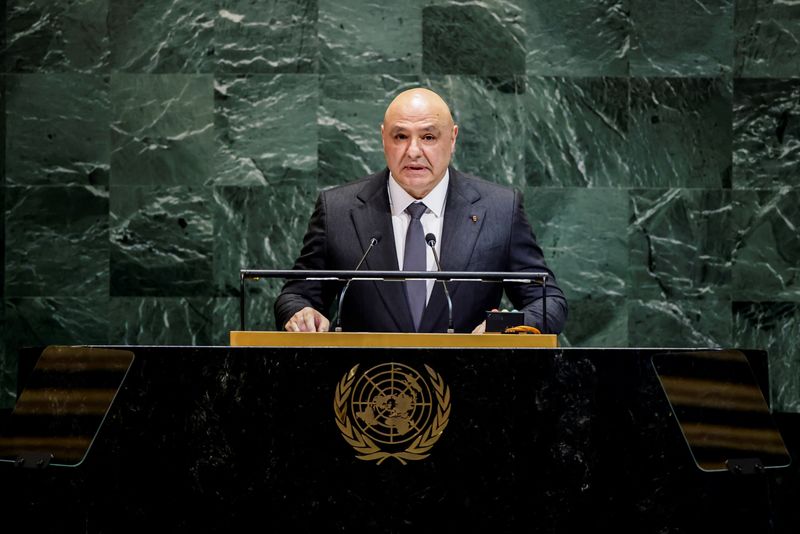 Lebanon's President Joseph Aoun addresses the 80th United Nations General Assembly at U.N. headquarters in New York, U.S., September 23, 2025. REUTERS/Eduardo Munoz