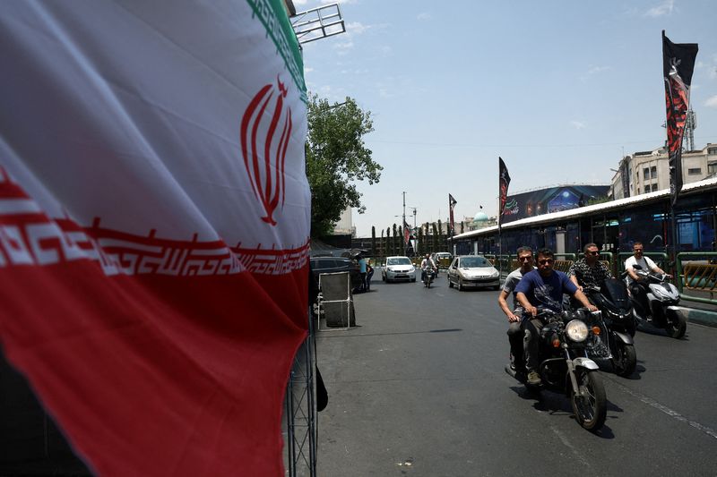 People drive on a street in Tehran, Iran, June 18, 2026. Majid Asgaripour/WANA (West Asia News Agency) via REUTERS