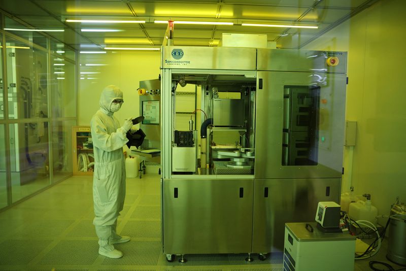 A graduate student majoring in semiconductor engineering demonstrates a PR track at Korea University in Seoul, South Korea, June 11, 2026.   REUTERS/Kim Hong-Ji