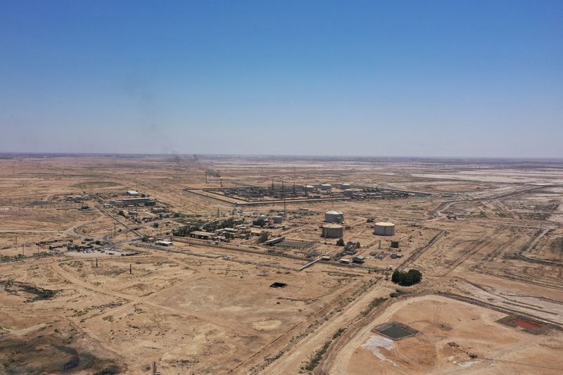 A drone view shows the Rumaila oil field in Basra, Iraq, June 8, 2026. REUTERS/Essam Al-Sudani