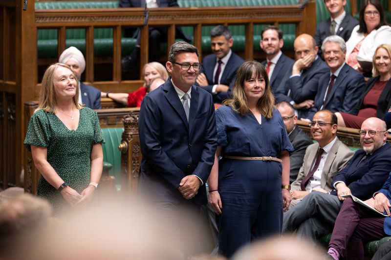 British new Member of Parliament (MP) for Makerfield, Andy Burnham, attends his swearing-in ceremony at the House of Commons, in London, Britain, June 22, 2026. © House of Commons/Handout via REUTERS