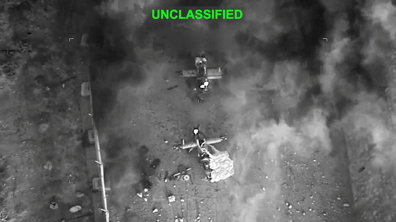 Smoke rises from an explosion at an unknown location, during what U.S. Central Command (CENTCOM) says are strikes on Iran, in this screen grab taken from a handout video released on July 15, 2026. U.S. Central Command/Handout via REUTERS