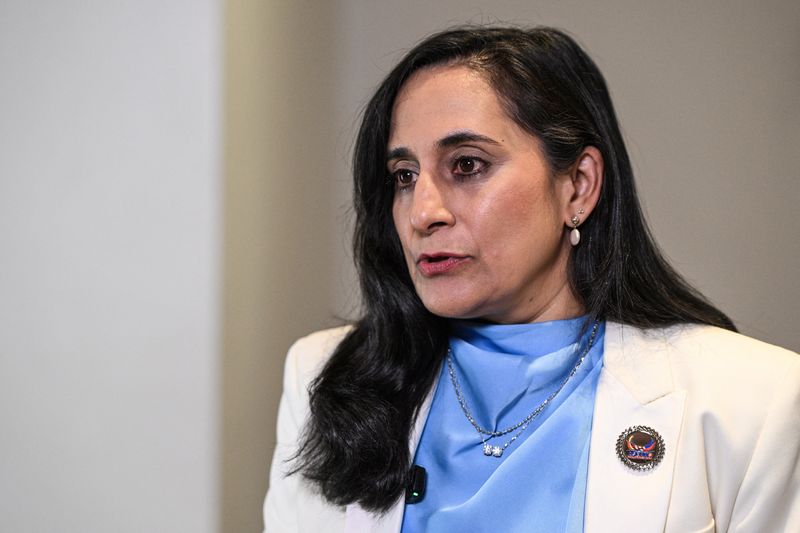 Canadian Foreign Minister Anita Anand answers a question during an interview at the International Media Center during the ASEAN Foreign Ministers' Meeting and Related Meetings in Pasay, Metro Manila, Philippines, July 22, 2026. REUTERS/Noel Celis