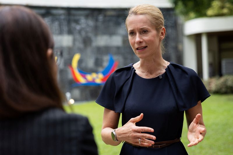 EU European Commission Vice-President Kaja Kallas speaks to Reuters during an interview on the sidelines of the ASEAN Foreign Ministers' Meeting in Pasay City, Metro Manila, Philippines, July 24, 2026. REUTERS/Eloisa Lopez