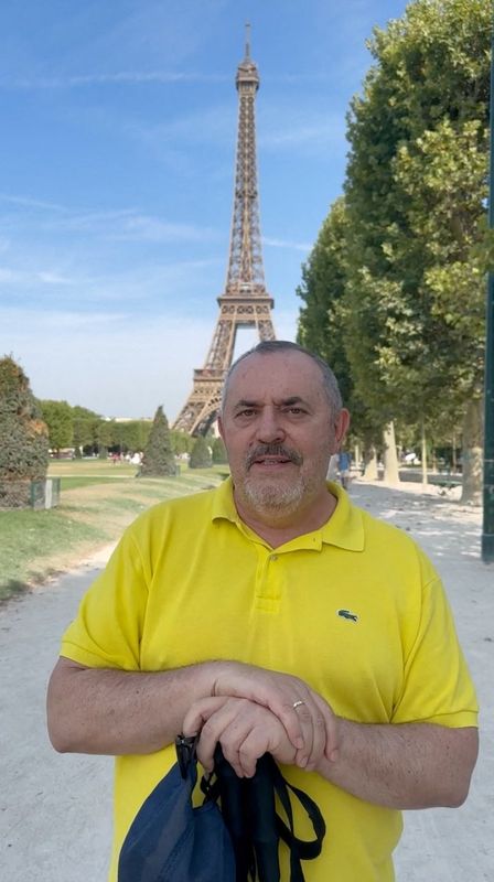 Boris Nadezhdin, a Russian opposition politician designated as a "foreign agent" and barred by Russian authorities from running in a parliamentary election, delivers a video address after leaving Russia and arriving in Paris, France, in this still image from a video released on August 3, 2026. Boris Nadezhdin Telegram Channel via REUTERS