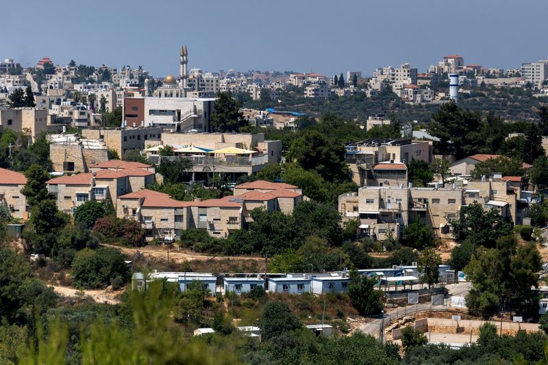 A general view of the Israeli settlement of Beit El in the Israeli-occupied West Bank. July 22, 2026. REUTERS/Ronen Zvulun