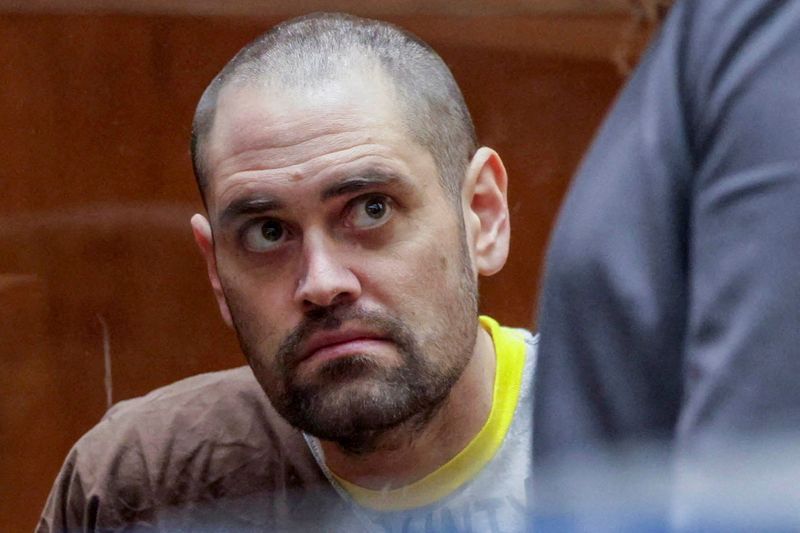 FILE PHOTO: Nick Reiner appears with Deputy Public Defender Kimberly Greene (not pictured) during his arraignment in Los Angeles County Superior Court in Los Angeles, California, U.S., 23 February 2026. Reiner is facing two counts of first‑degree murder for the killing of his parents, Rob Reiner and Michele Singer Reiner, in their Los Angeles home in December 2025. CHRIS TORRES/Pool via REUTERS/File Photo