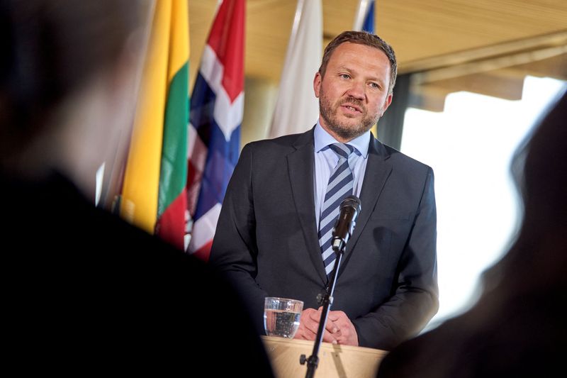 Estonia's Foreign Minister Margus Tsahkna speaks during a press conference after a meeting of the Foreign ministers from the member countries of the Nordic-Baltic Eight, NB8, at the island of Bornholm, Denmark, Tuesday April 29, 2025. Ritzau Scanpix/Thomas Traasdahl via REUTERS/File Photo