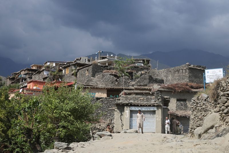 A view of damaged houses in a mountainous area following the deadly earthquake in Bambakot village, in Dera Noor, Afghanistan September 6, 2025. REUTERS/Sayed Hassib/File Photo