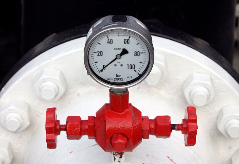 The tap and meter shows zero level pressure on the Druzhba oil pipeline at Hungarian oil and gas group MOL's main Duna (Danube) refinery in Szazhalombatta January 9, 2007.  REUTERS/Laszlo Balogh/File Photo