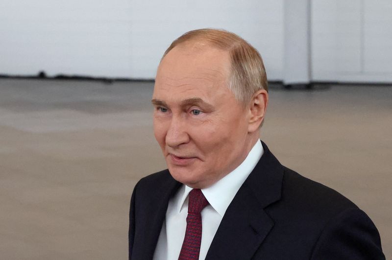 Russia's President Vladimir Putin attends the World Atomic Week international forum, an event dedicated to the global nuclear industry and related sectors, in Moscow, Russia, September 25, 2025. REUTERS/Evgenia Novozhenina/Pool