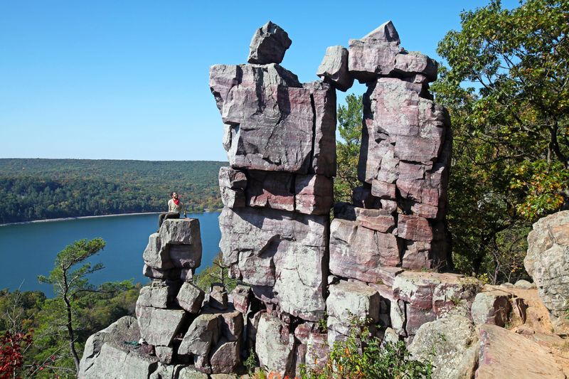 The Devil's Doorway is one of a handful of distinctive rock formations at Devil's Lake State Park near Baraboo.