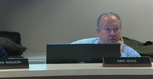 Brookfield Ald. Kris Seals is seen at a meeting in 2023.