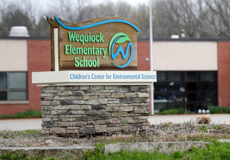 Wequiock Elementary School located at 3994 Wequiock Road in the town of Scott.