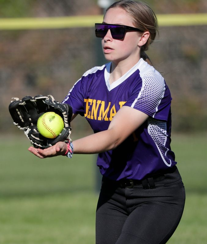 Denmark's Hannah Kittell (1) hit .429 in 17 games this season.